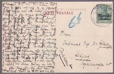 AuslandsPÄ / Kolonien/Marokko, Mi. 47, Tanger/AK, 1912