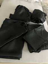 Satin Bettwäsche 135x200 schwarz 6tlg.