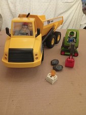 Playmobil 5468 LKW Riesen Muldenkipper Minibagger Blinklicht Zubehör