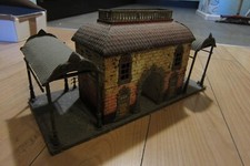 alte Blech Bahnhof Spielzeug