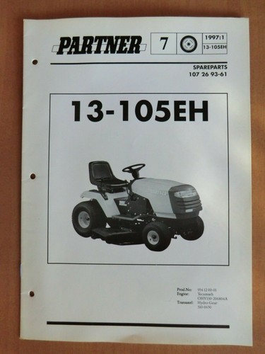 Partner rasentraktor 105 - rasentraktor, eh