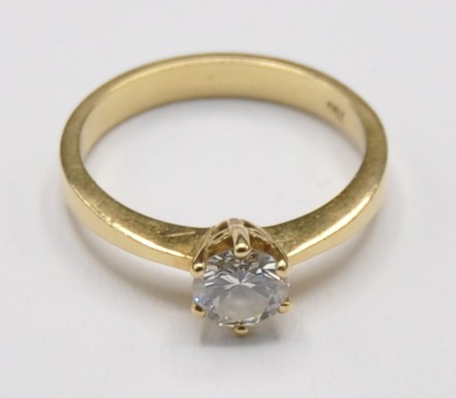 Brillant diamant solitär ring - brillant,