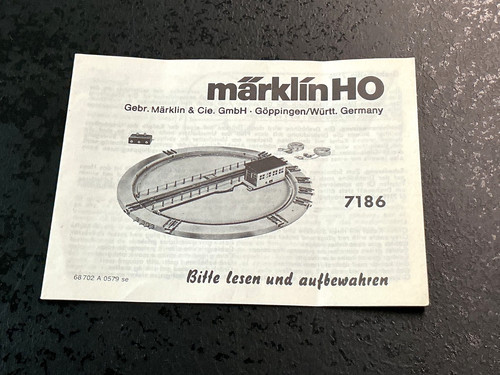 Märklin 7186 drehscheibe - märklin,