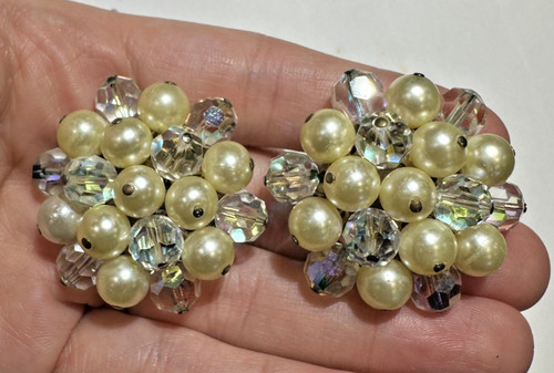 Vintage perlen facettiert - vintage,