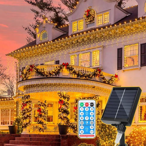 Solar led eisregen schneefall - solar,