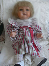 Hübsche alte Bruno Schmidt (Herzmarke)  Puppe  E/50, mit 2fach alter Unterwäsche