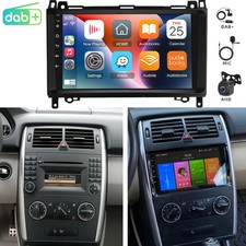 2+64G Für Mercedes Benz B-Klasse W245 GPS Android 15 CarPlay Autoradio DAB+ Kam