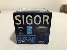 7x SIGOR Luxar LED MR 16 36° 12V GU 5,3 Dimmbar