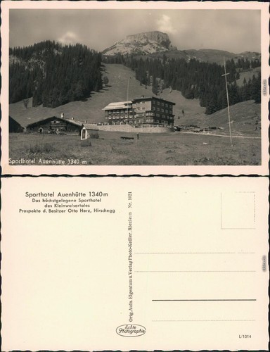 Ansichtskarte hirschegg - ansichtskarte,