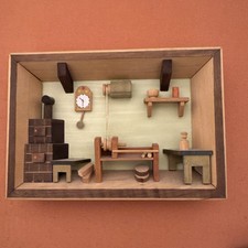 Vintage Erzgebirge Holz kasten