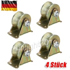 4x Umlenkrollen Für Seile V-Nut Rollenrad Umlenkrolle Hebekran Seilrolle Ø31 mm