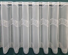 Scheibengardine gestickt 45 - ,