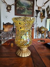 PartyLite GLOBAL FUSION Hurrikan Mosaik Glas Kerzenhalter