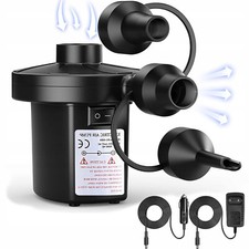 Elektropumpe Elektrische Luftpumpe FÜR Matratze Schlauchboot 2 in 1 Gebläsepumpe