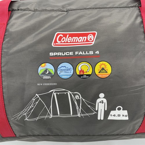 Coleman spruce falls zelt 4 - 4, zelt,
