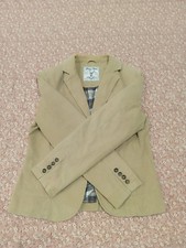 Damen Blazer Beige Cordjacke