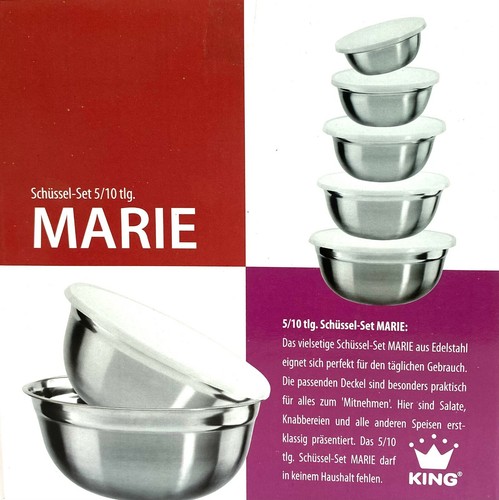 Schüssel set king - king, ,marie
