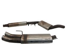 Auspuffanlage Vor-/Mittel-/Endschalldämpfer Spurtauspuff 2x76MM DTM passt für VW