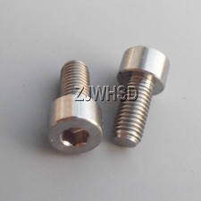 2pcs M7 x 15mm Titanium Hex