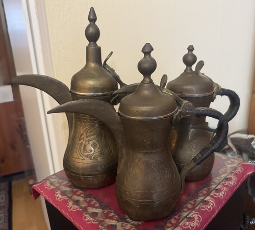 Arabische kaffeekannen 3er - 3er, set