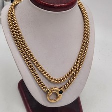 pierre lang Panzer  kette Collier 70cm Goldfillied Top Zustand.  