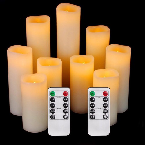 Led flammenlose kerzen - led, 9
