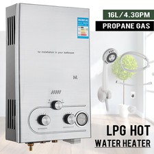 16L Propan Warmwasserbereiter Durchlauferhitzer Boiler Warmwasserspeicher