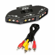 3 Way Audio Video RCA Switch