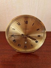 Kienzle Design Metall Tischuhr Quartz-Uhrwerk Messing Möller? Datumsanzeige