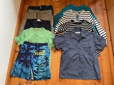 Jungen Gr. 146/152 Bekleidungspaket 9-tlg,Sommer Hemd Tshirt Pulli kurze  Hosen
