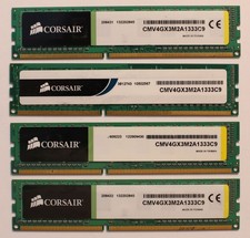 4x 2 GB Corsair DDR 3 1333 Mhz