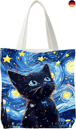Sternennacht schwarze katze - schwarze,