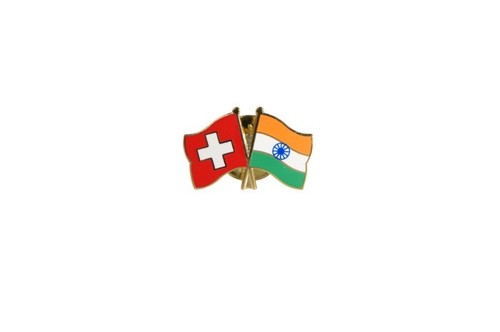 Schweiz indien flaggen pin - -,