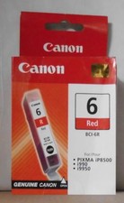 Original Canon BCI-6R  Tinte red rot für PIXMA iP8500  i990  i9950  OVP