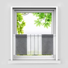 Scheibengardinen Leinen Küche