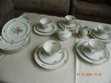 Kaffeeservice Porzellan, Royal TETTAU "Annette Rote Rose"