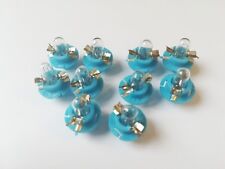 10 Stück Kunststoff Sockellampe blau Bax 12V 1,2W B8.4d Anzeigelampe  M56w