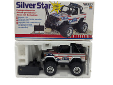 Nikko Tronico Silver Star Jeep mit Seilwinde Teildefekt getestet OVP Vintage