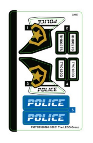 Lego city polizei - city, sticker