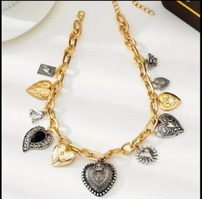 Halskette Retro- Herzen 🩶