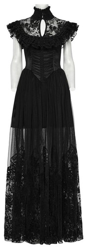 Punk rave langes kleid damen - punk,
