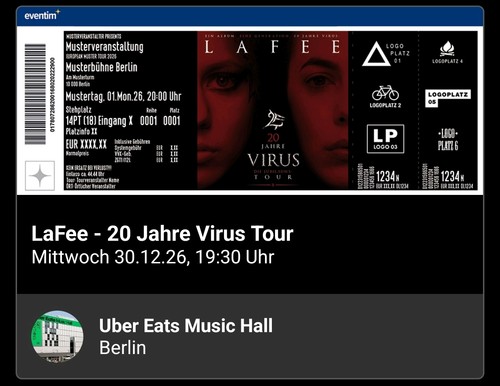 Lafee konzert ticket berlin - lafee,