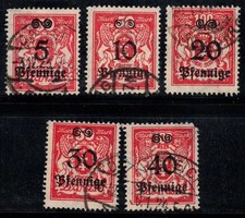 Danzig 1923 gestempelt 100%