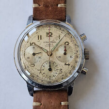 WAKMANN-CHRONO-HANDBUCH-SÄULENRAD-OVERSIZE (37,2 MM)-VENUS 178-ALLES SIGNIERT