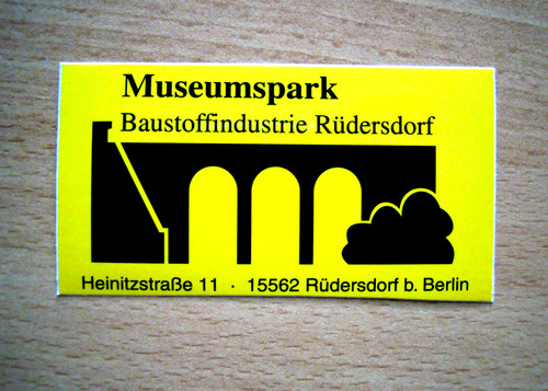 Aufkleber museumpark - aufkleber,