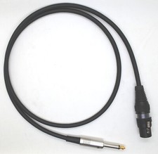 Mogami -2549- Adapterkabel unsymmetrisch - XLR-Buchse zu 6,3mm Klinke - Schwarz