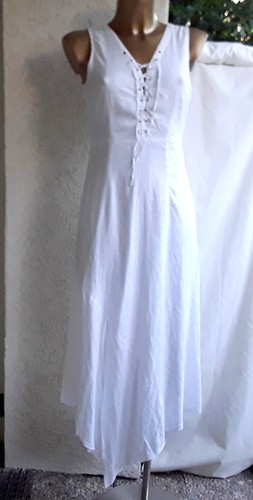 Mexx midi maxi kleid weiß - maxi,