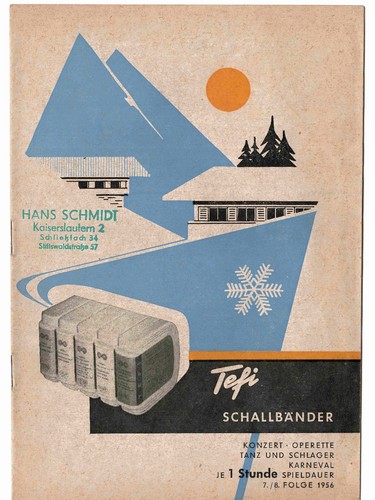 Tefifon schallbandkatalog - tefifon,