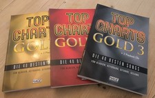 3 Bücher Top Charts Gold 1, 2, 3  Neuwertig m. CDs für Klavier, Keybord, Gitarre