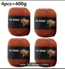 Yak Wolle  Set /4 Bälle 400g